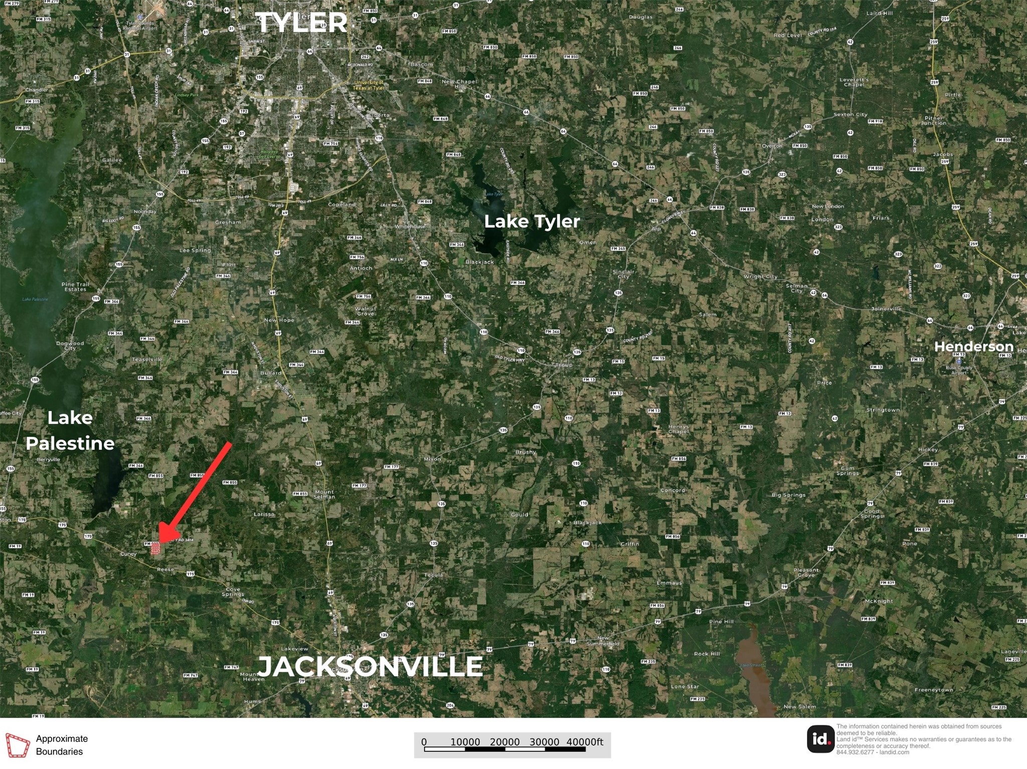 Tract 1 Fm 855 Jacksonville TX 75766