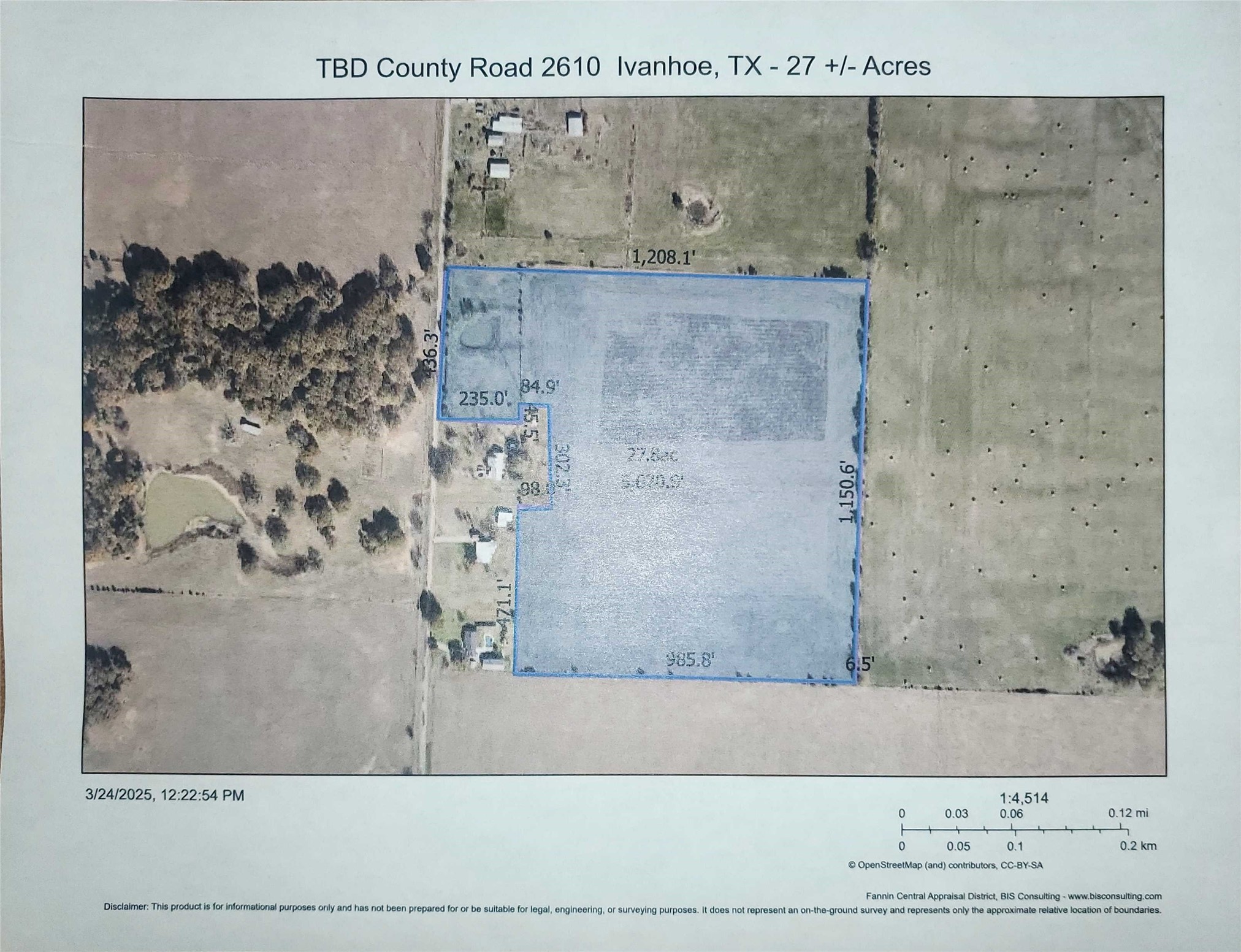 Tbd C. R. 2610 Ivanhoe TX 75447