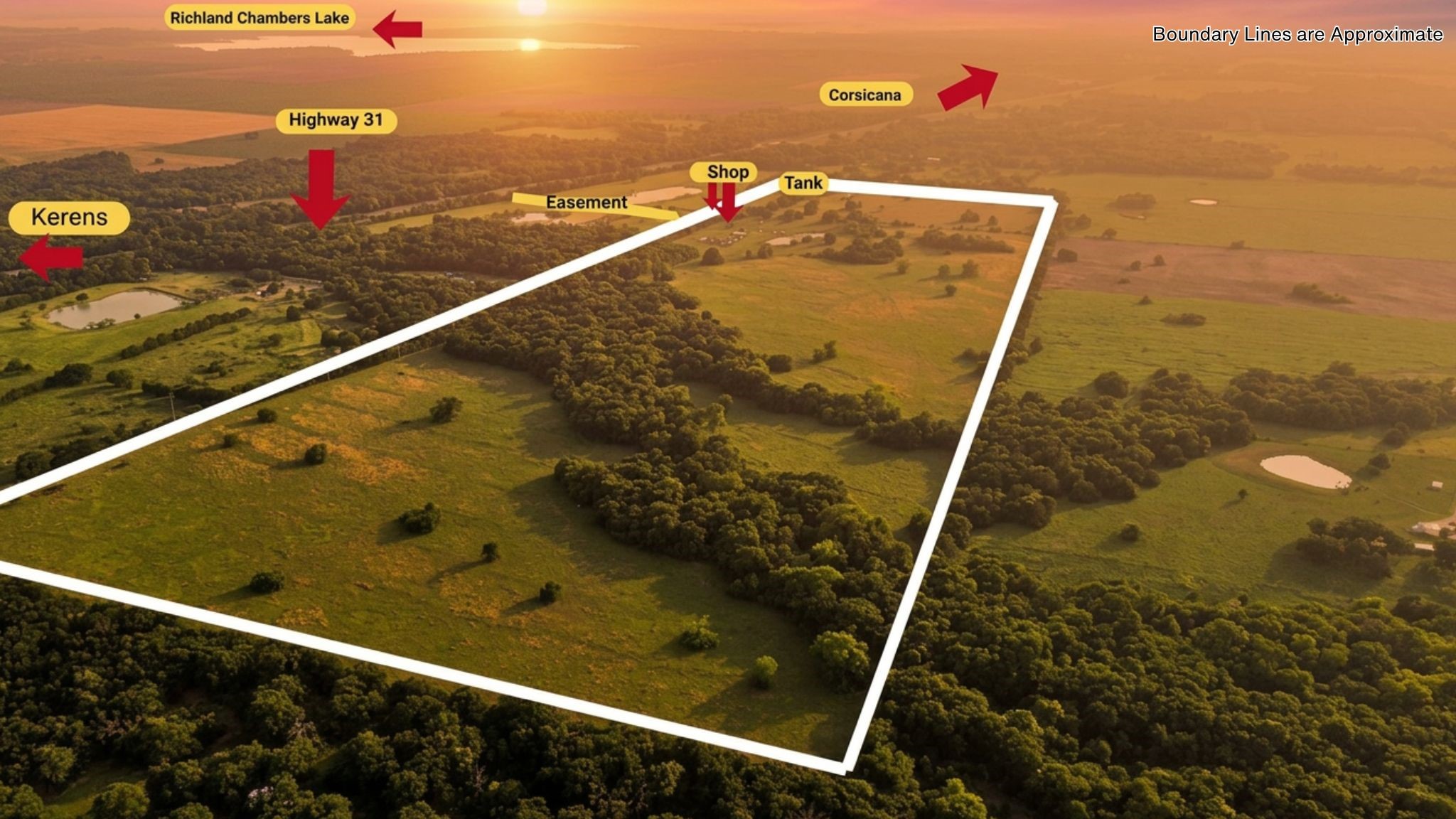 150 +- Acres Highway 31 Kerens TX 75144