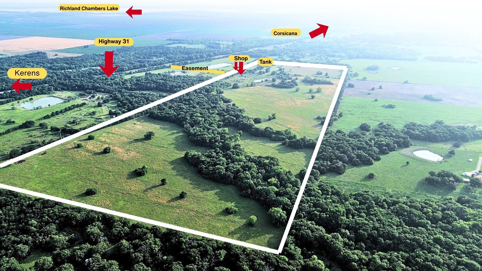 150 +- Acres Highway 31 Kerens TX 75144