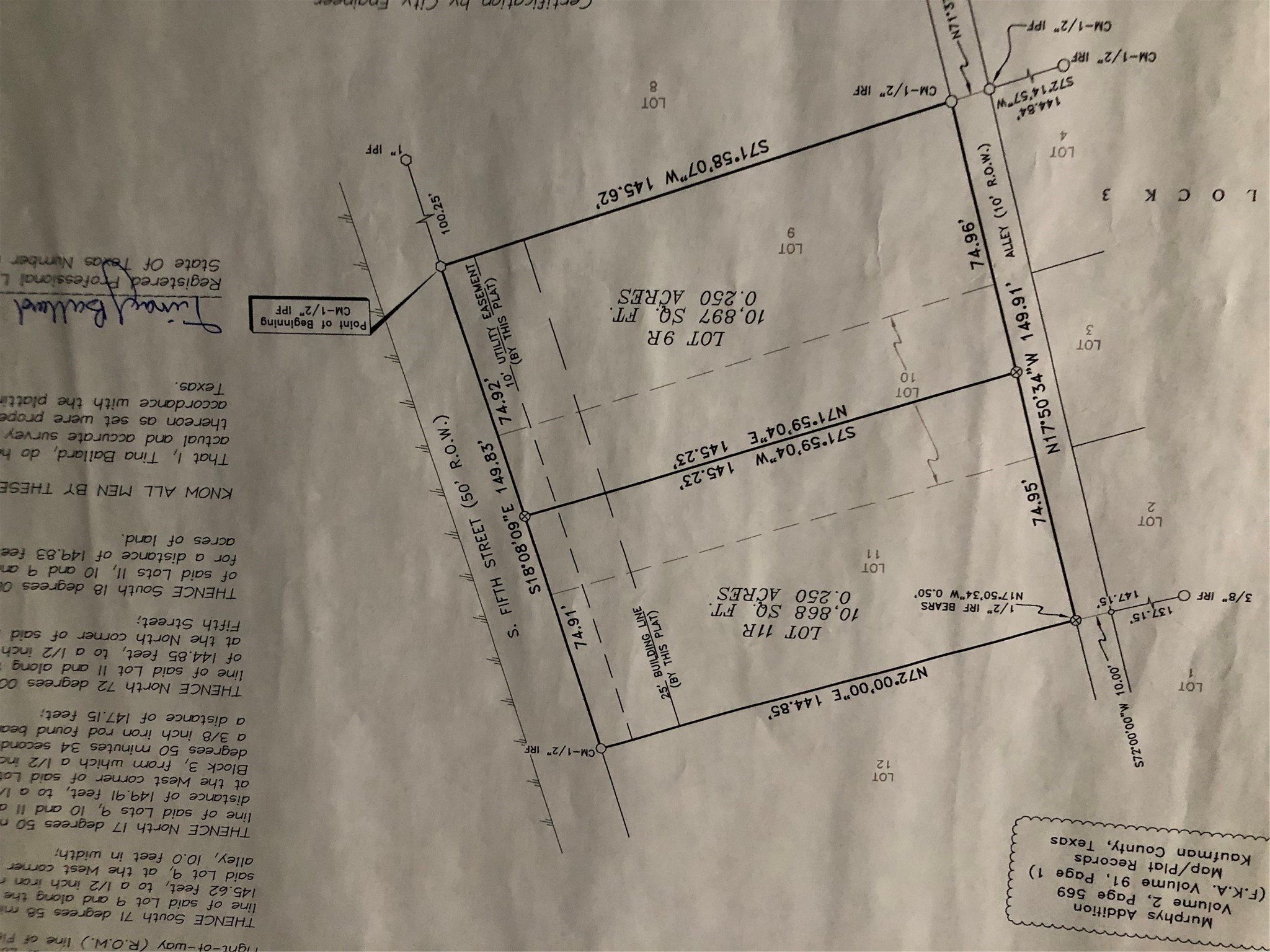 Lot 9r S 5th Street Crandall TX 75114