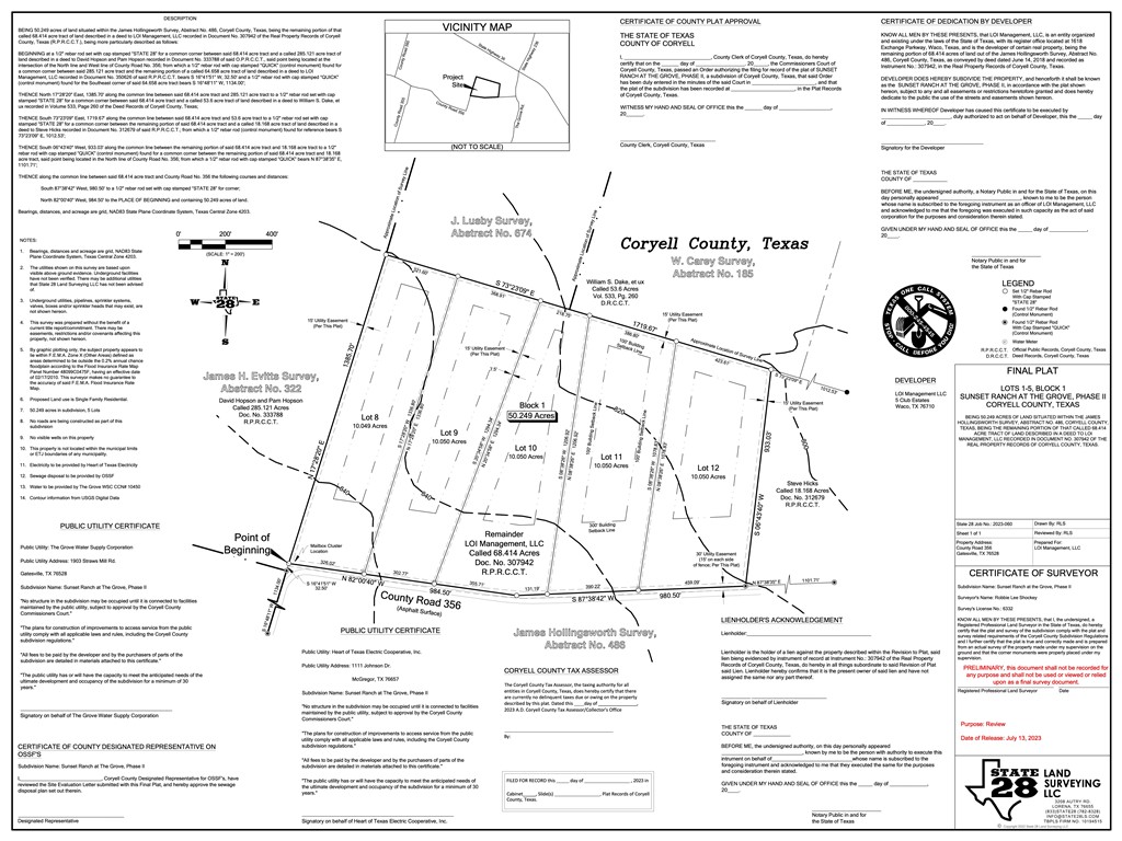 Sunset Ranch Tract 12 Cr 356 Road Gatesville TX 76528