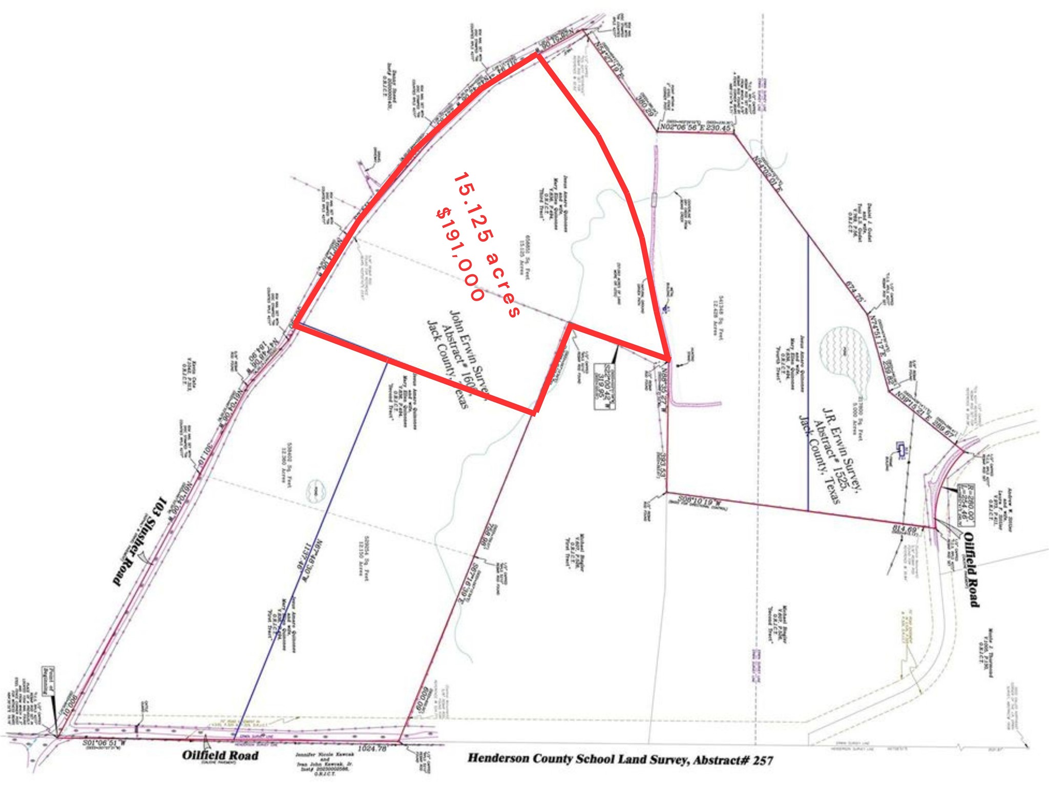 15.125 Slusher Road Jacksboro TX 76458