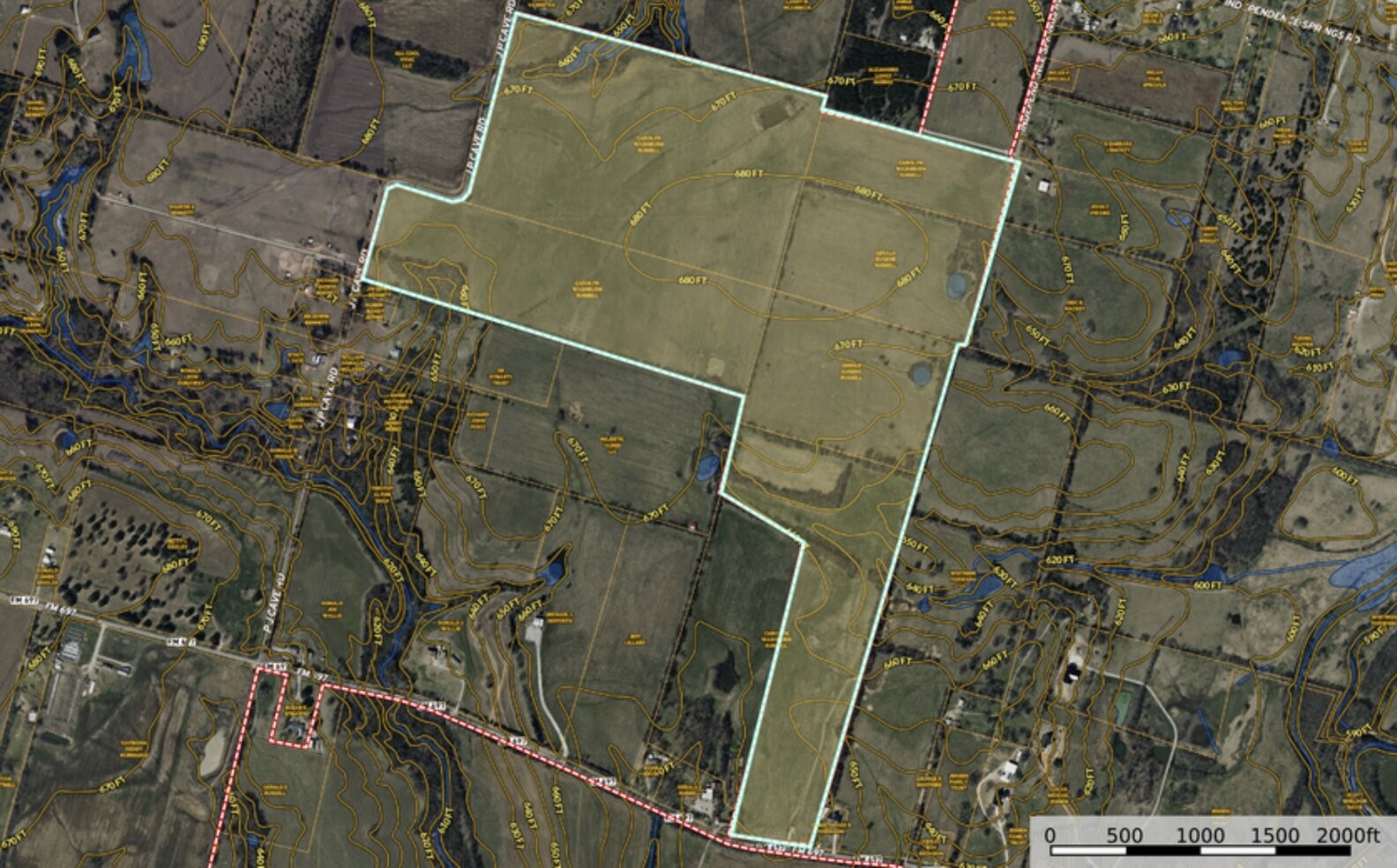 216 Acres Jp Cave Road Sherman TX 75090