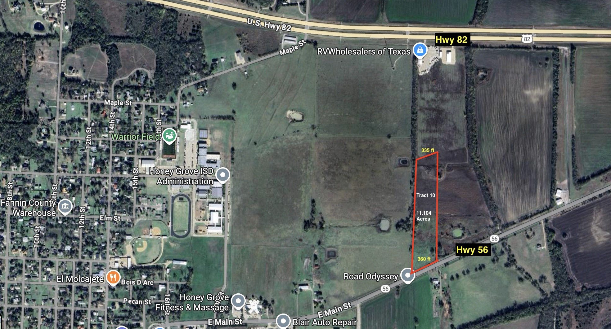 TRACT-10 E Main Street Highway 56 Honey Grove TX 75446