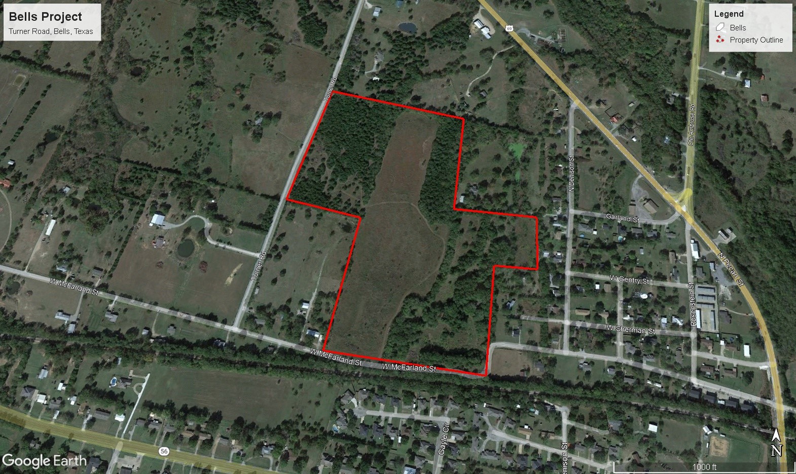 40 Acres Turner Road Bells TX 75414