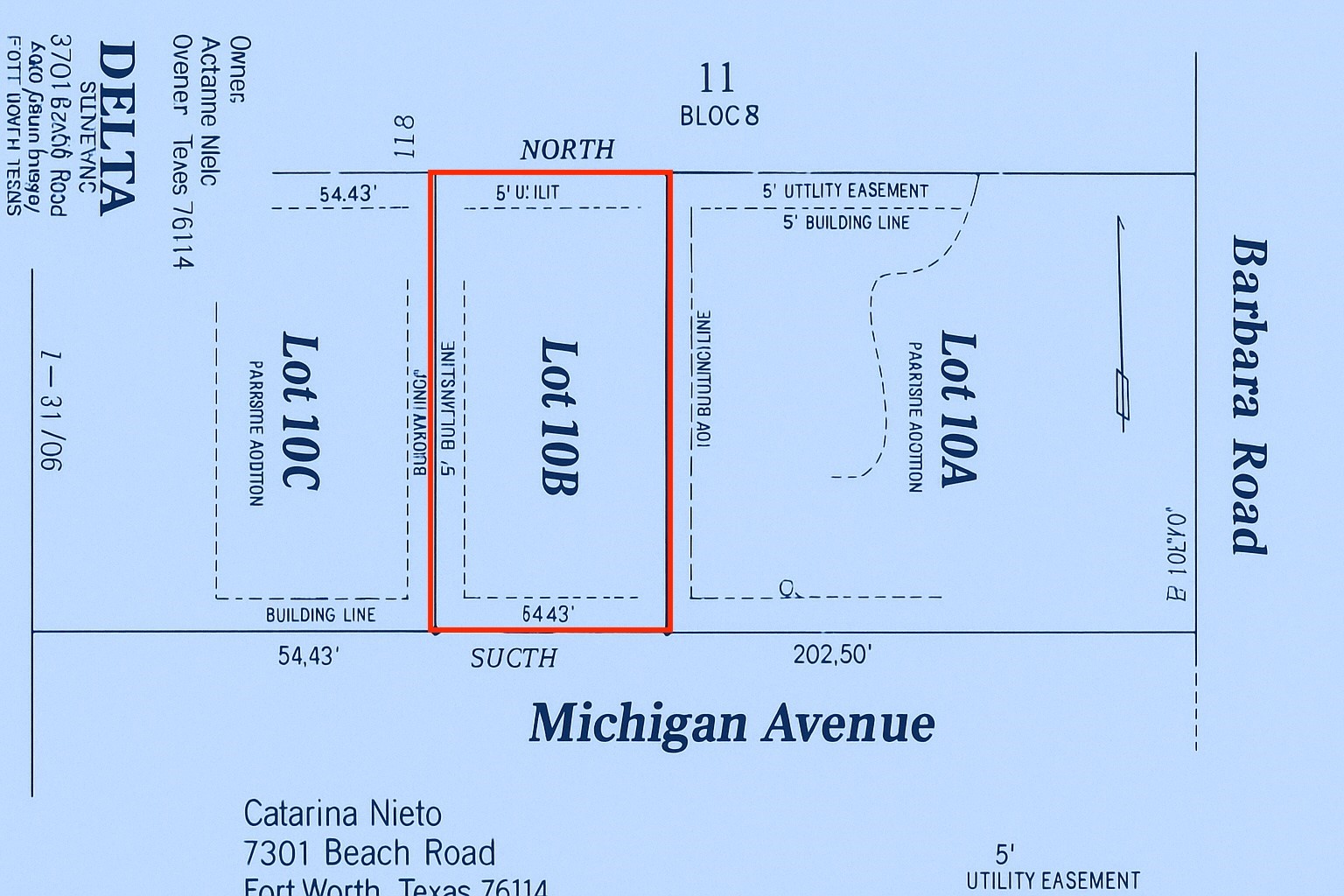 Lot 10b Michigan Avenue Fort Worth TX 76114
