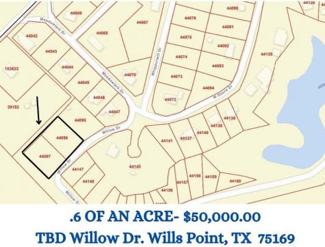 Tbd Willow Drive Wills Point TX 75169