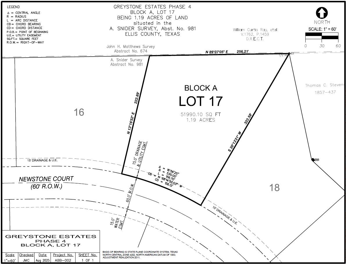 Lot 17a Phase 4 Campbell Road Waxahachie TX 75167