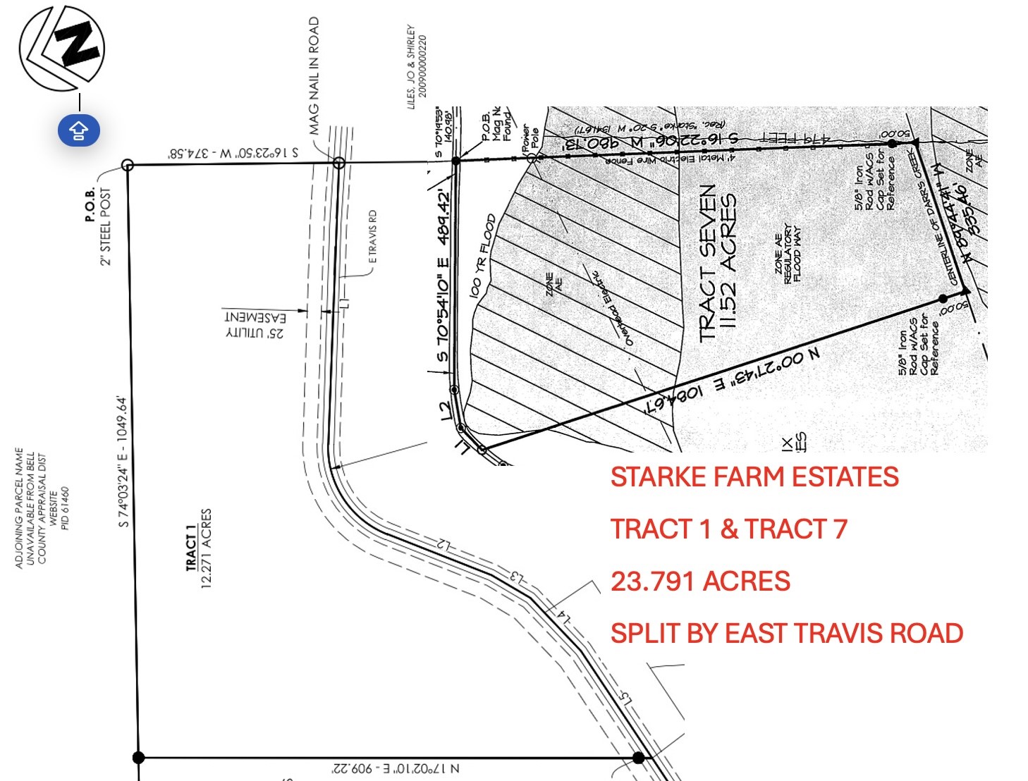Tbd Tract #1 & #7 E Travis Holland TX 76534