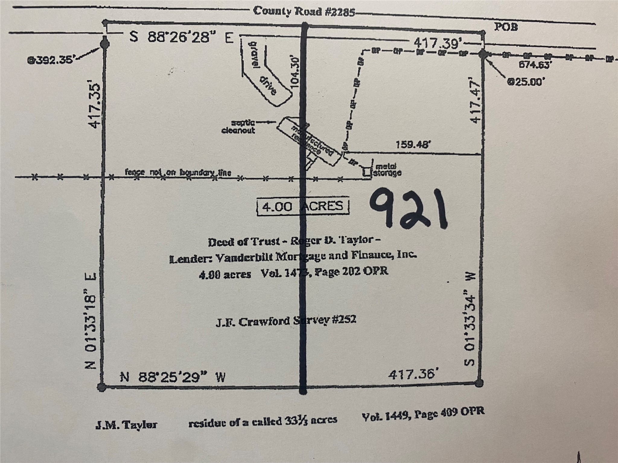 921 County Road 2285 Telephone TX 75488