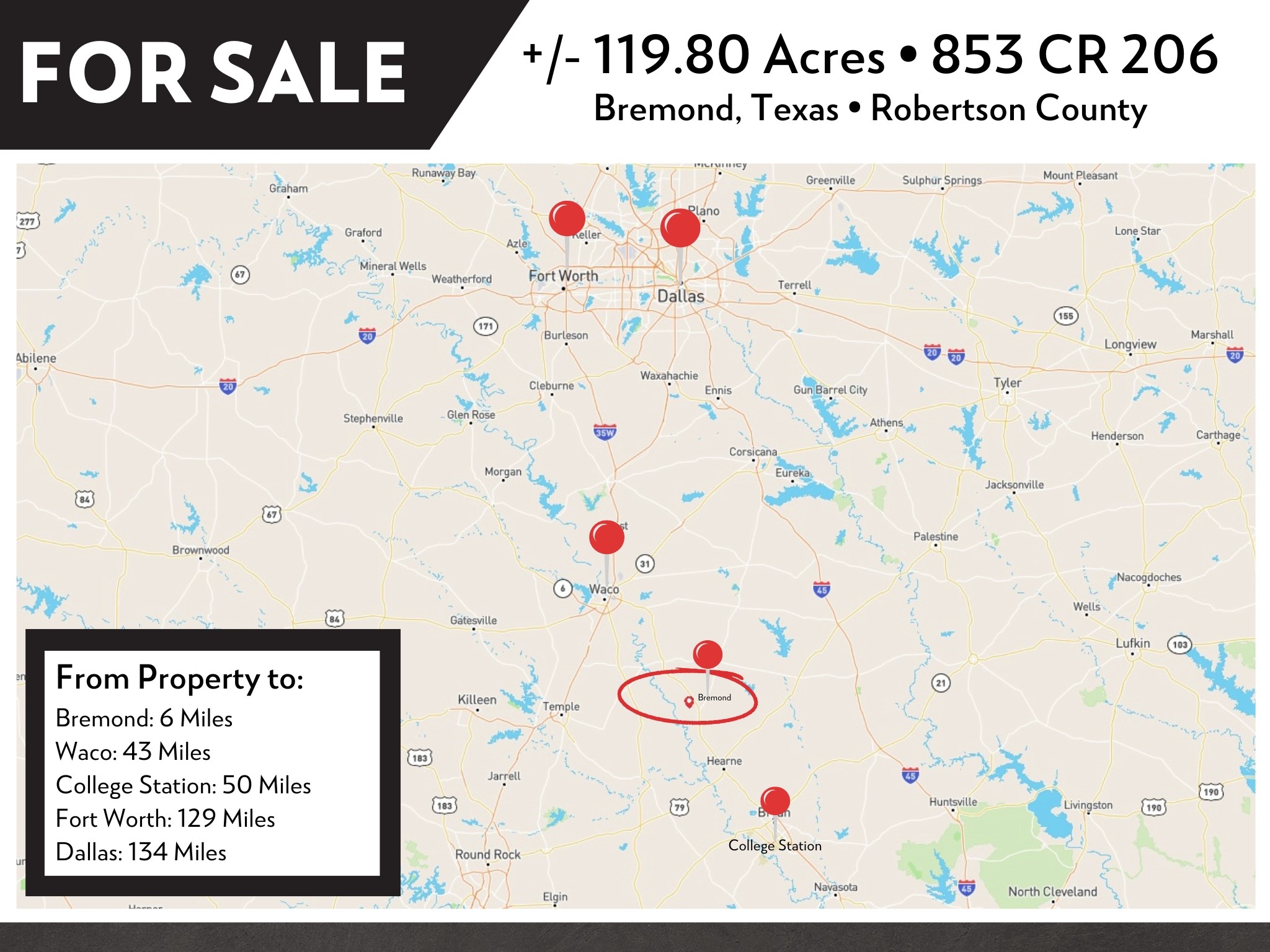 853 Cr 206 Bremond TX 76629
