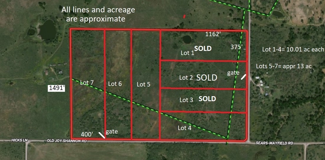 Lot 5 Old Joy Shannon Bluegrove TX 76352