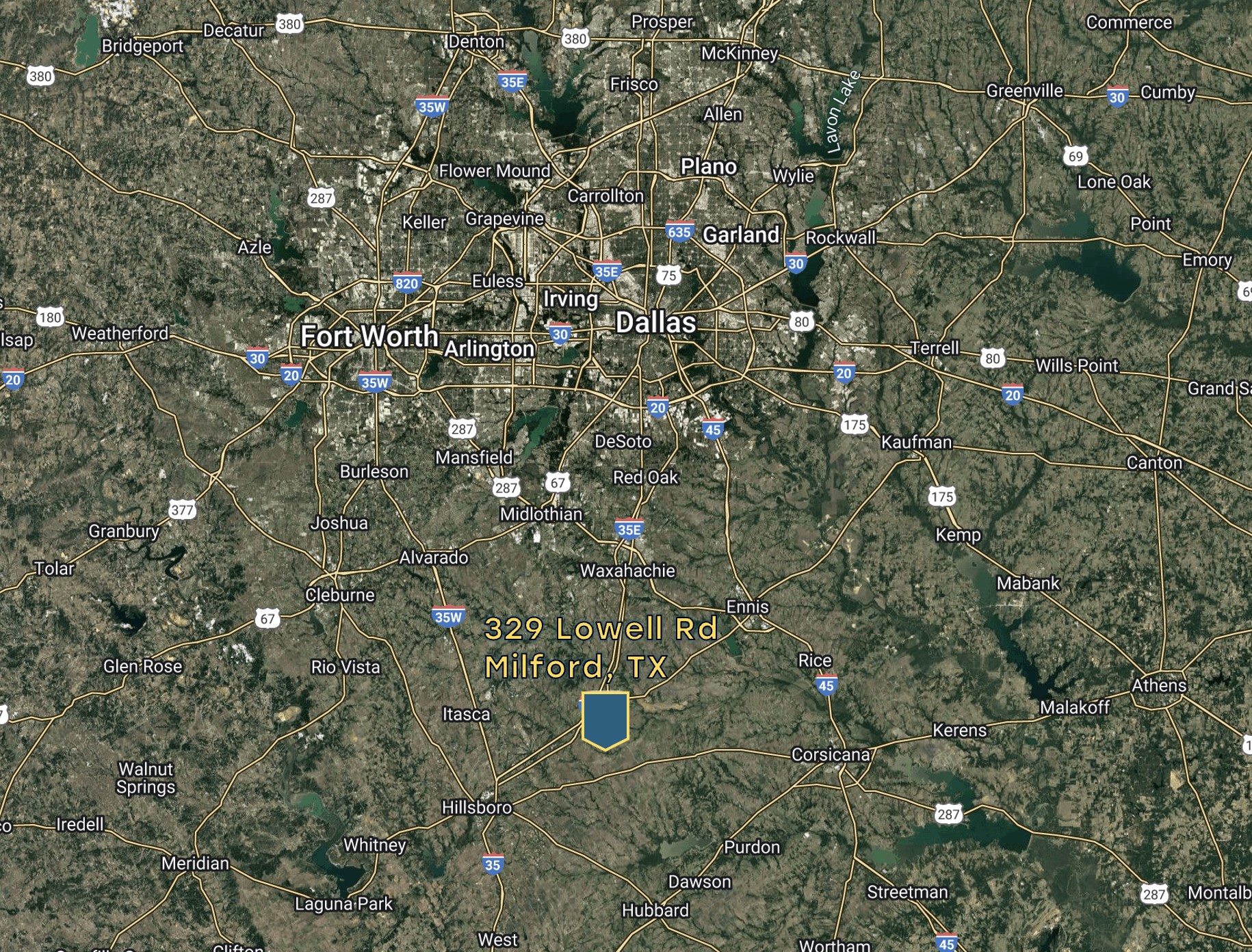 Tbd 1368 Acres Lowell Road Milford TX 76670