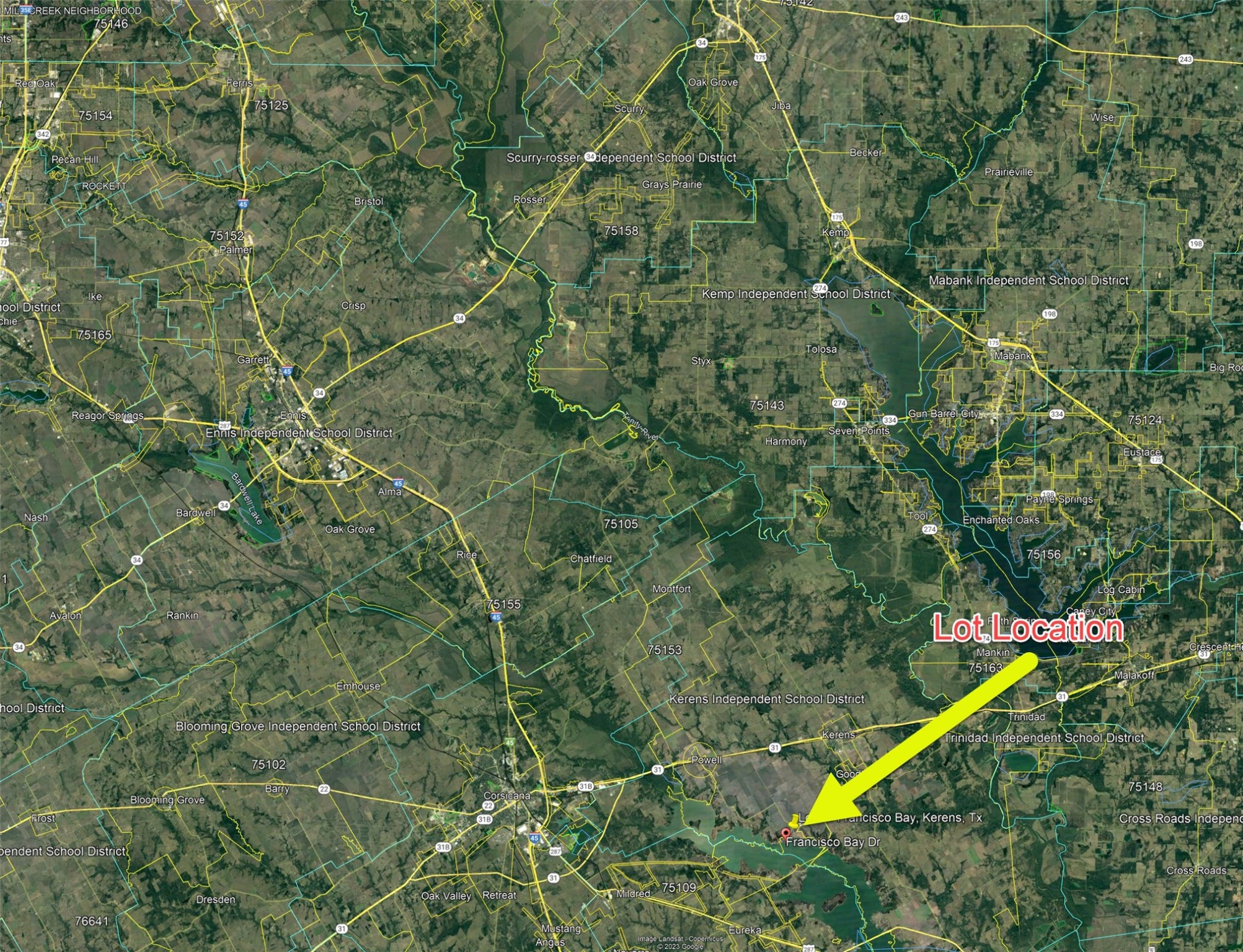 Lot 9 Francisco Bay Kerens TX 75144