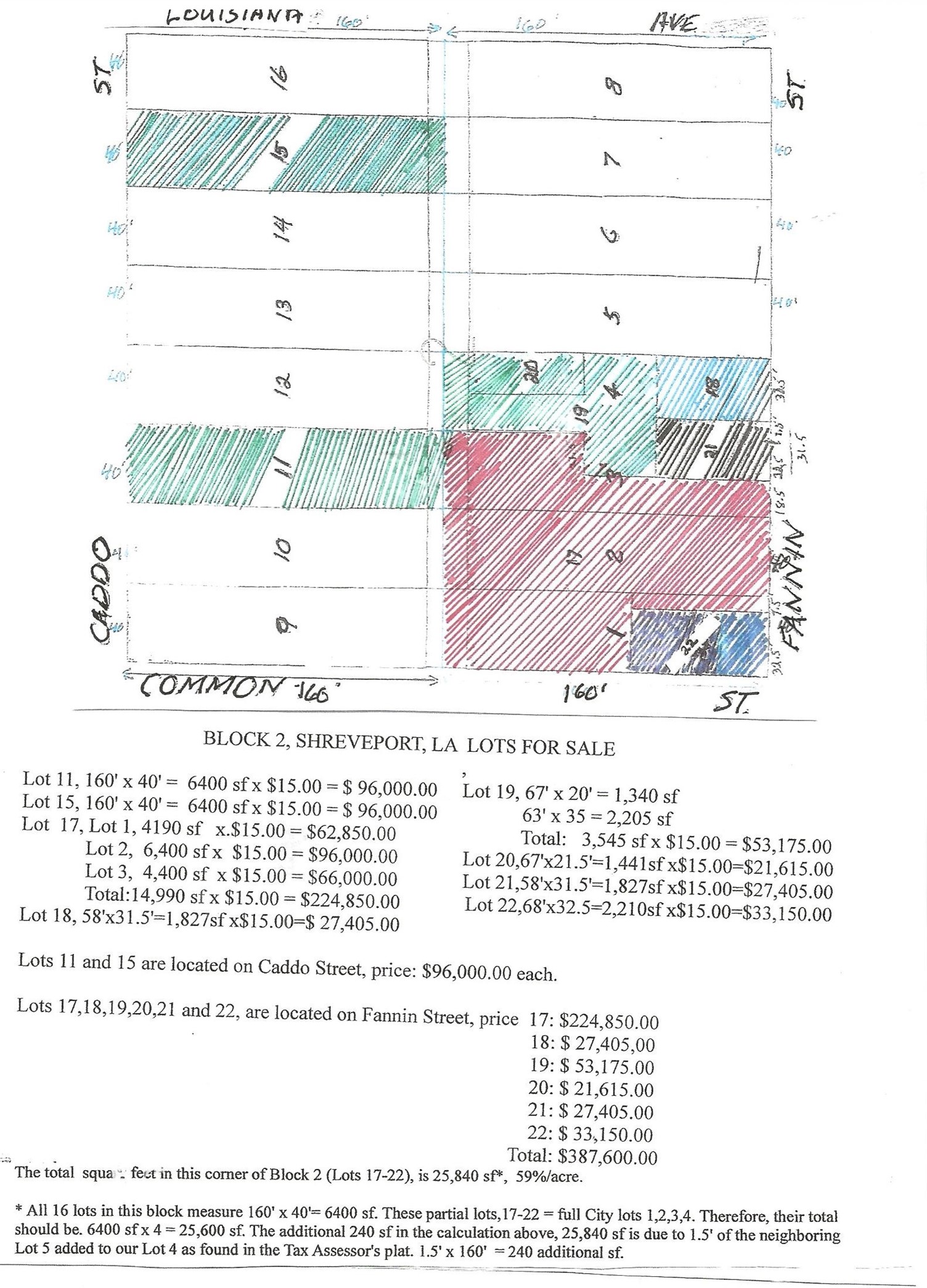 724, Lot 21 Fannin Street Shreveport LA 71101