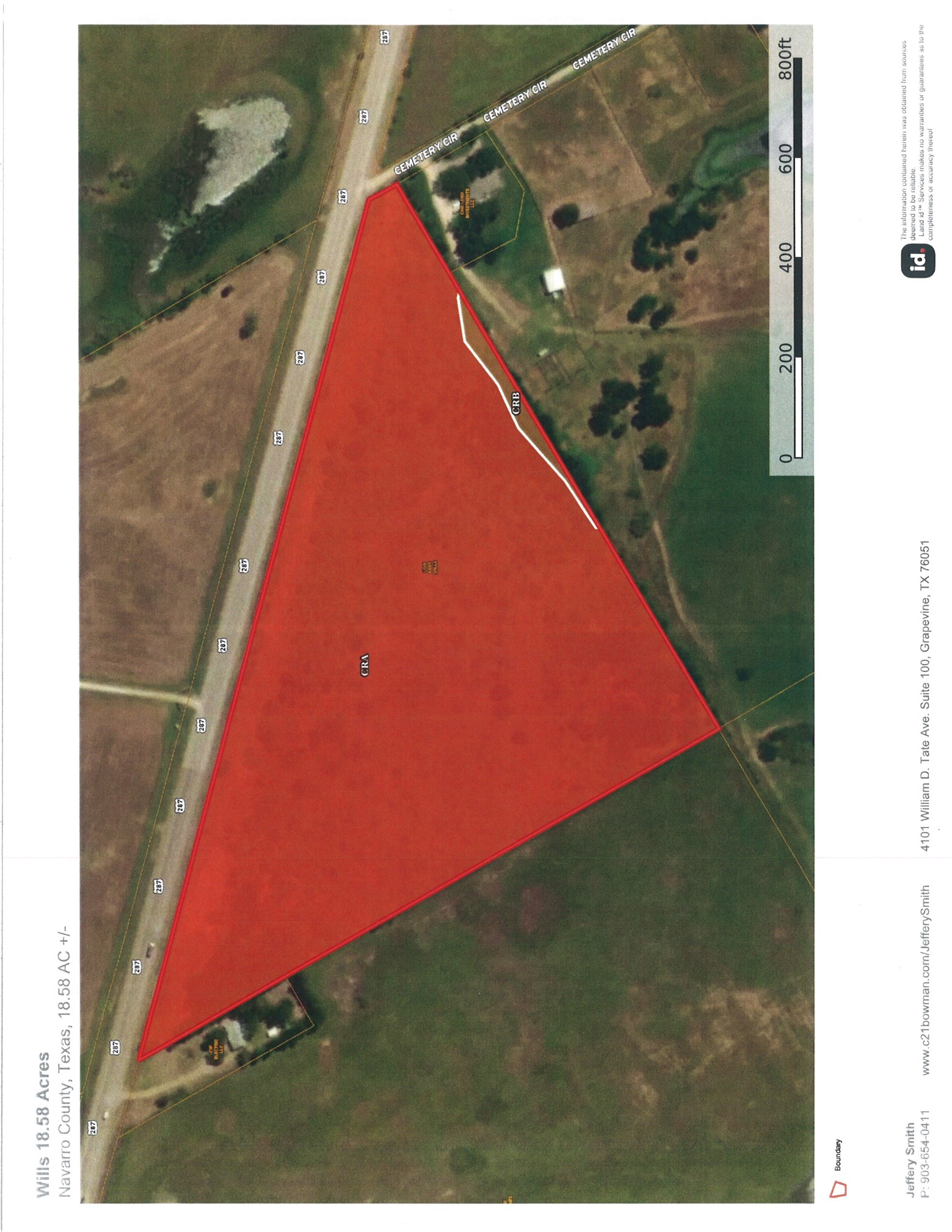 18.58 Acres Highway 287 Mildred TX 75109