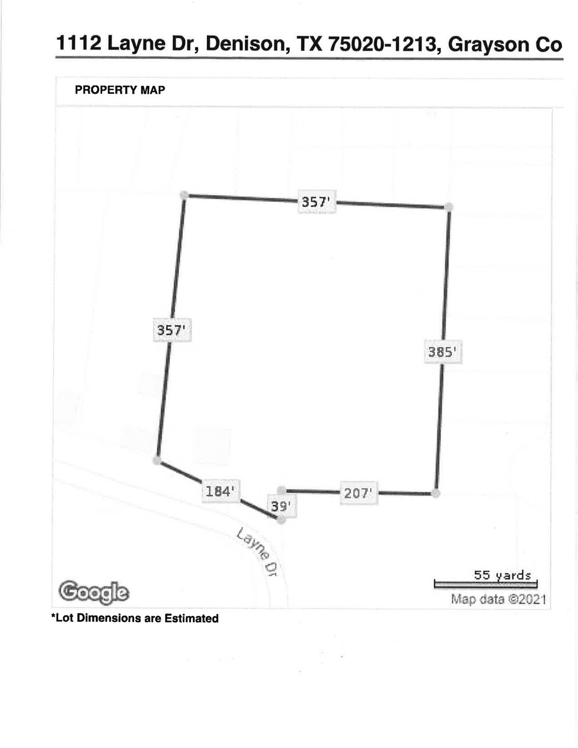 Denison TX, 1112 Layne Drive