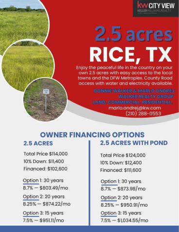 Tbd NE County Road 1010 Lot #1 Rice TX 75155