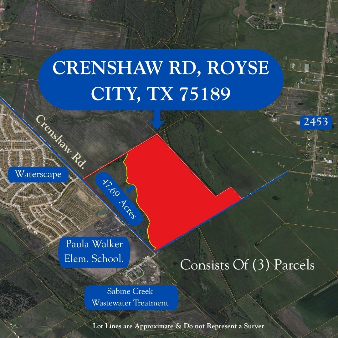 47.69+- Crenshaw Road Royse City TX 75189