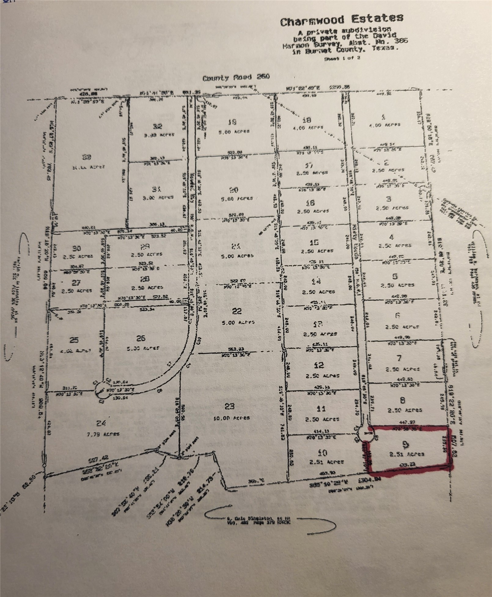 Lot 9 Misty Woods Bertram TX 78605