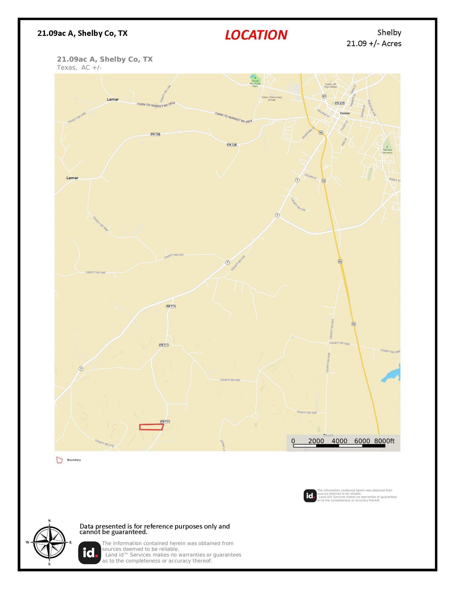 Tbd (Tract A) Fm 711 Center TX 75935
