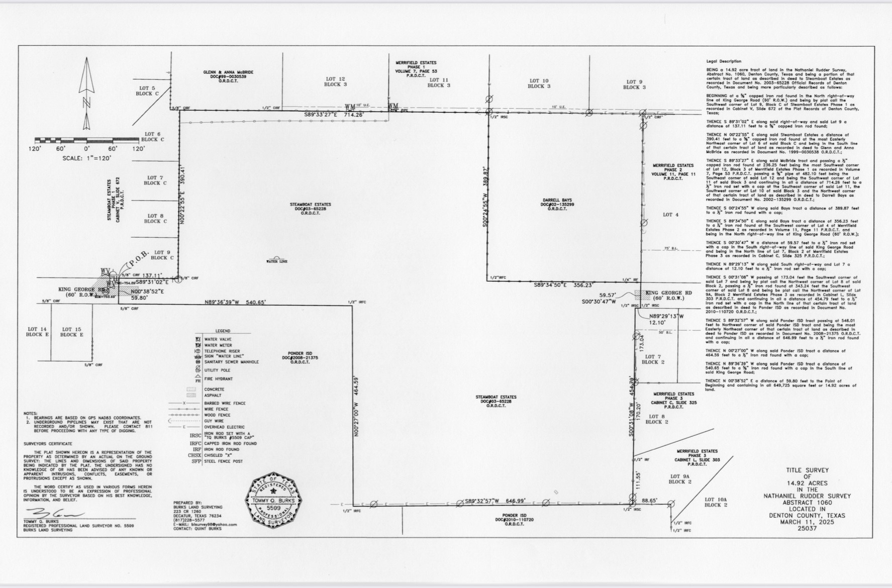 Tbd King George Road Ponder TX 76259