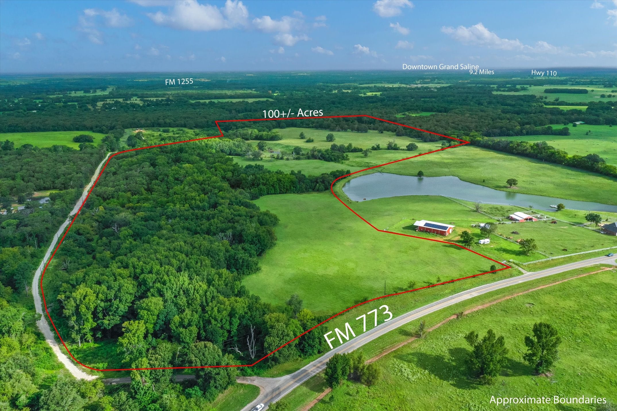 100 (+/-) Acres Fm 773 Grand Saline TX 75140