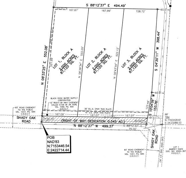 0000 Shady Oak Drive Aubrey TX 76227