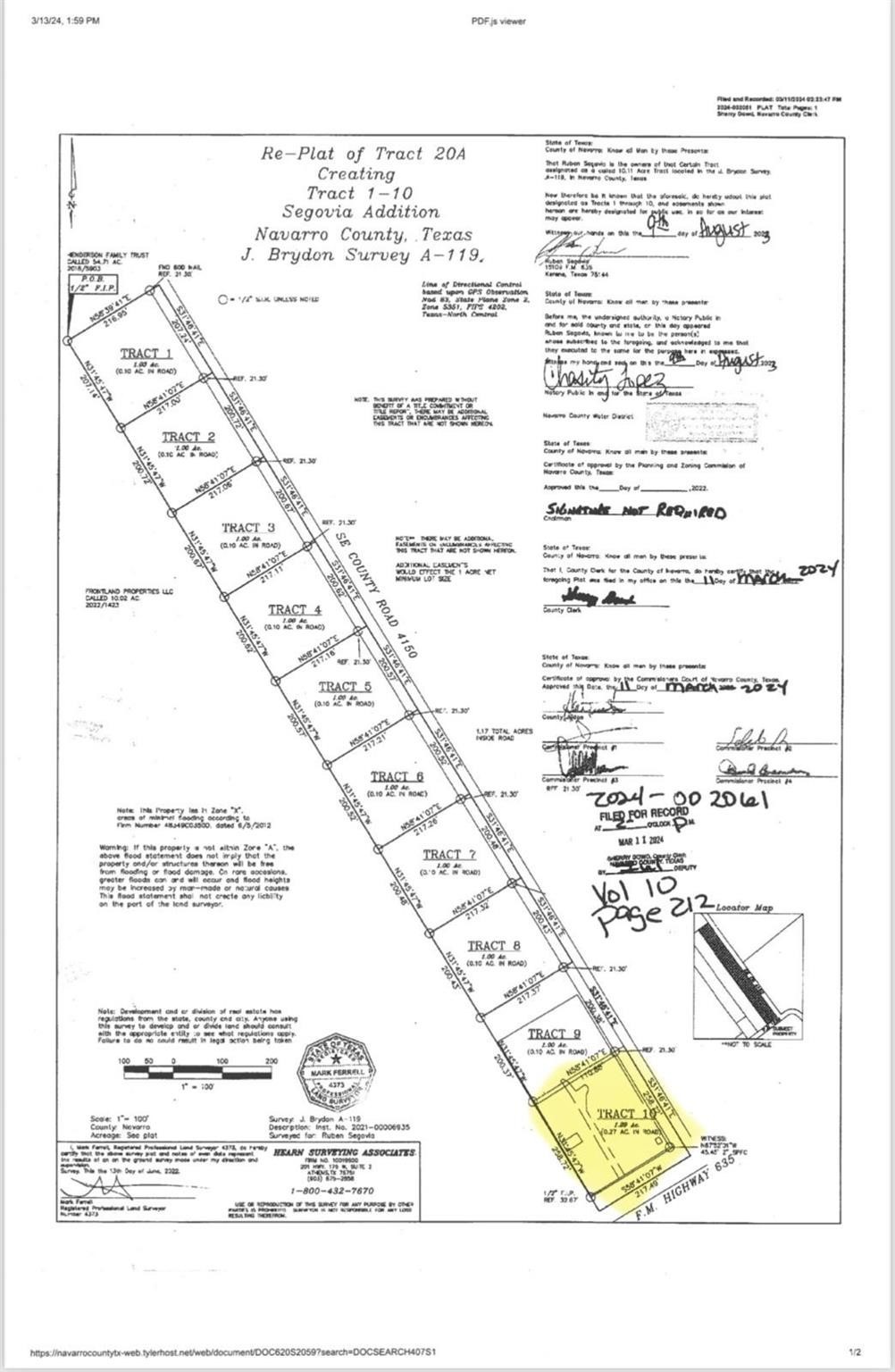 Tract 10 Fm 635 Kerens TX 75144