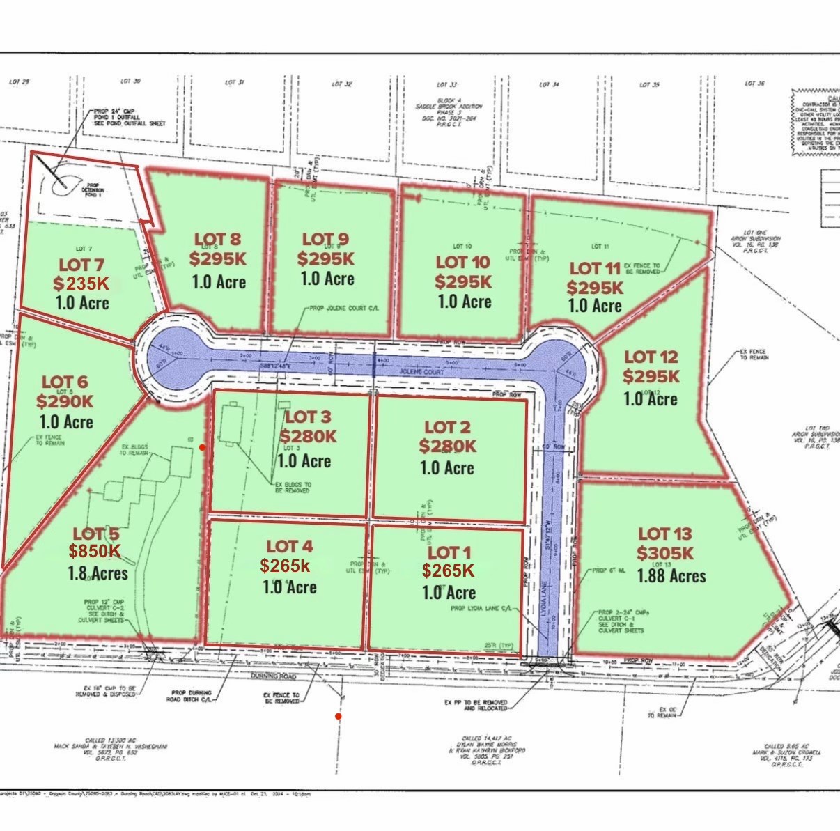 Tbd Jolene Court Van Alstyne TX 75495