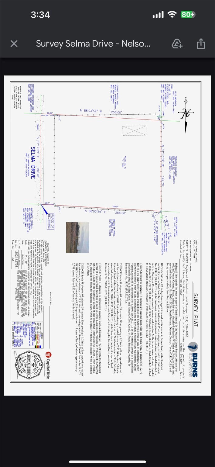 Tbd Selma Drive Little Elm TX 75068