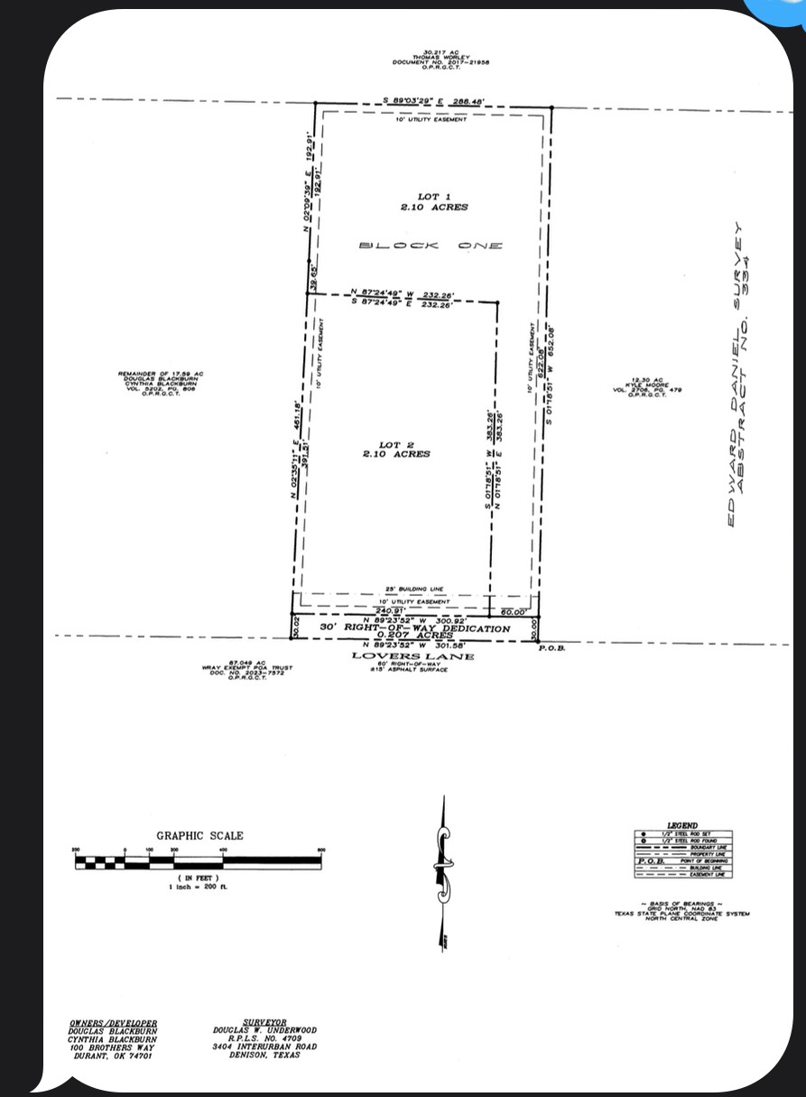 Tbd Lovers Lane Bells TX 75414