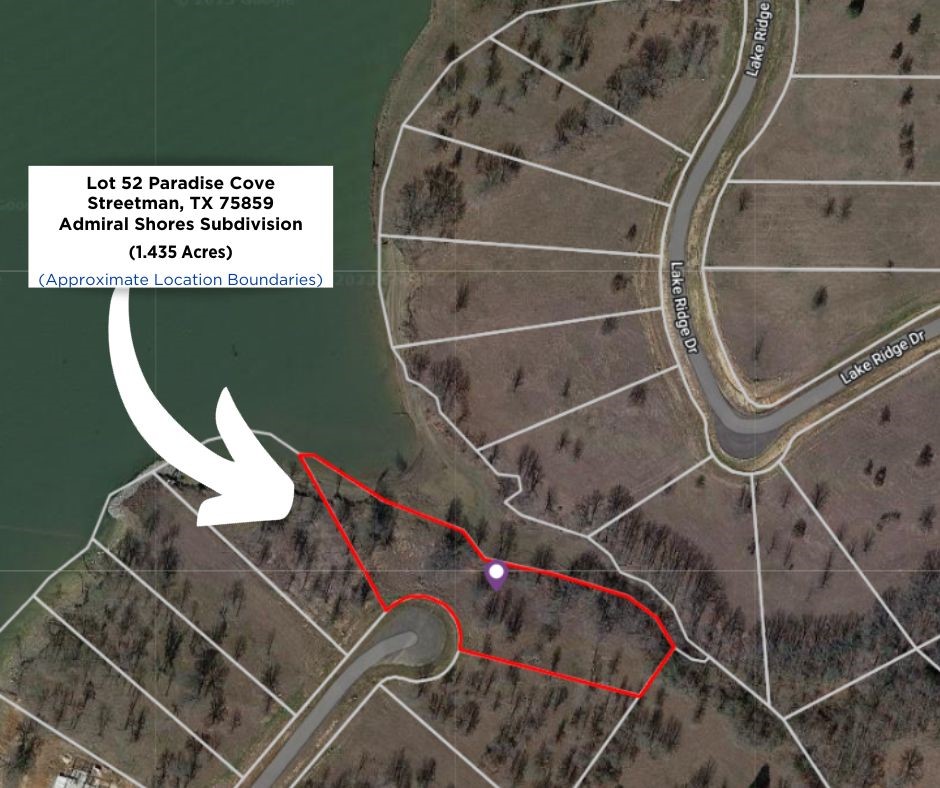 Lot 52 Paradise Cove Streetman TX 75859