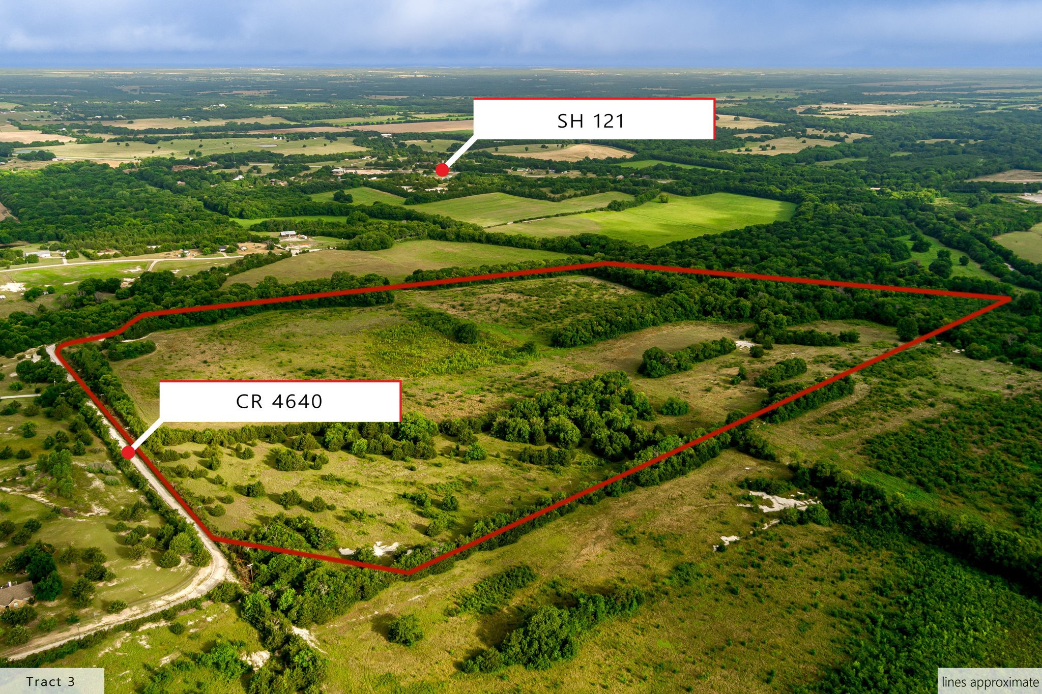 Tbd 84.61 Acres Tract 3 Cr 4640 Trenton TX 75490