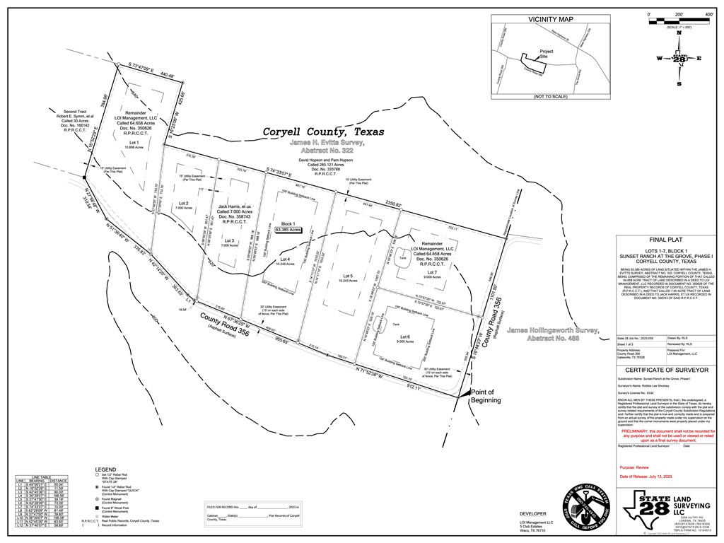 Sunset Ranch Tract 6 & 7 Cr 356 Road Gatesville TX 76528