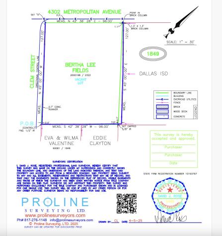 4302 Metropolitan Avenue Dallas TX 75210