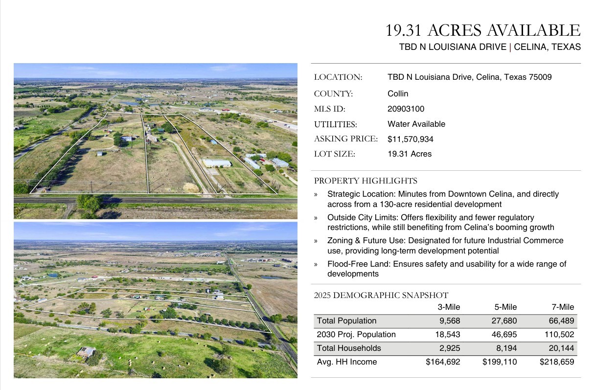 Tbd N Louisiana Drive Celina TX 75009