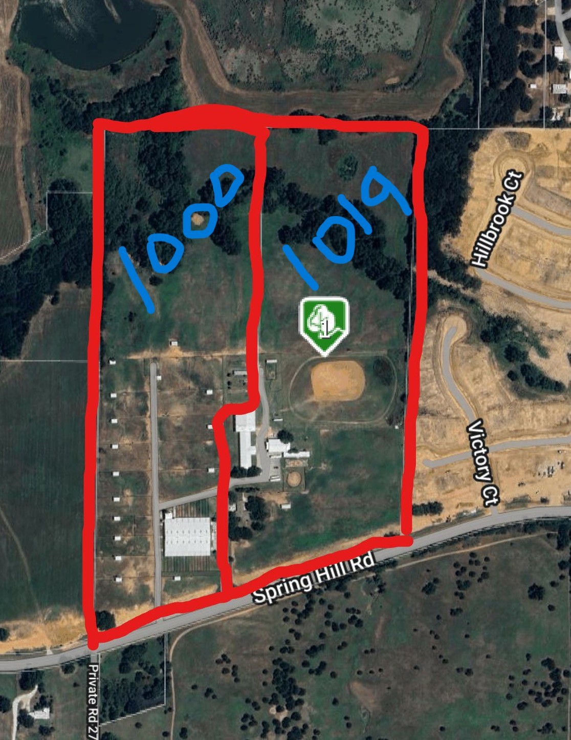 1000 &1019 Springhill Road Aubrey TX 76227
