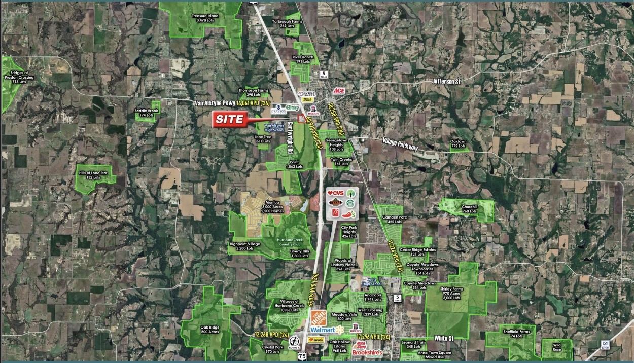 18.52 Acres Highway 75 Van Alstyne TX 75495