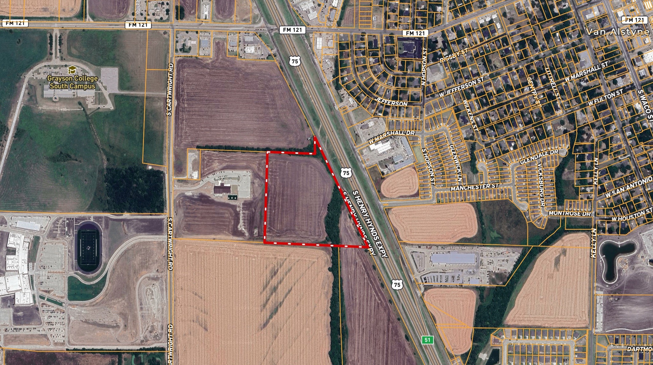 18.52 Acres Highway 75 Van Alstyne TX 75495