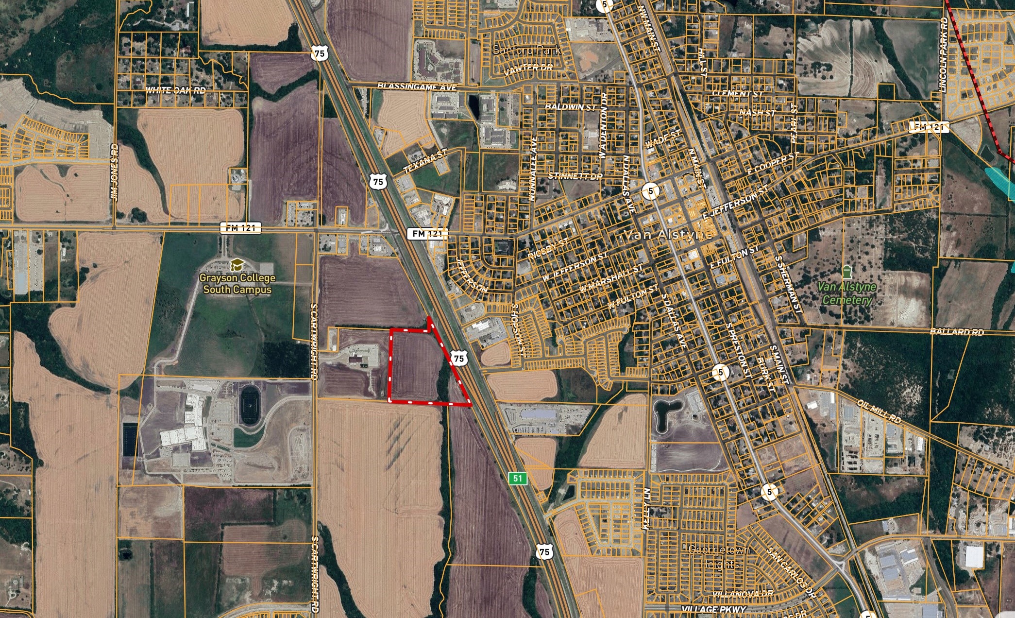 18.52 Acres Highway 75 Van Alstyne TX 75495