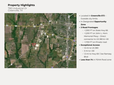 Tbd Industrial Drive Greenville TX 75401