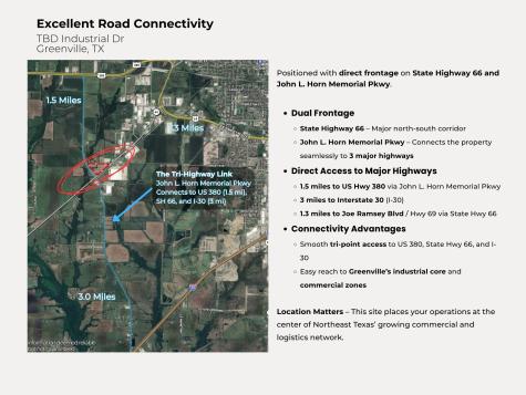 Tbd Industrial Drive Greenville TX 75401