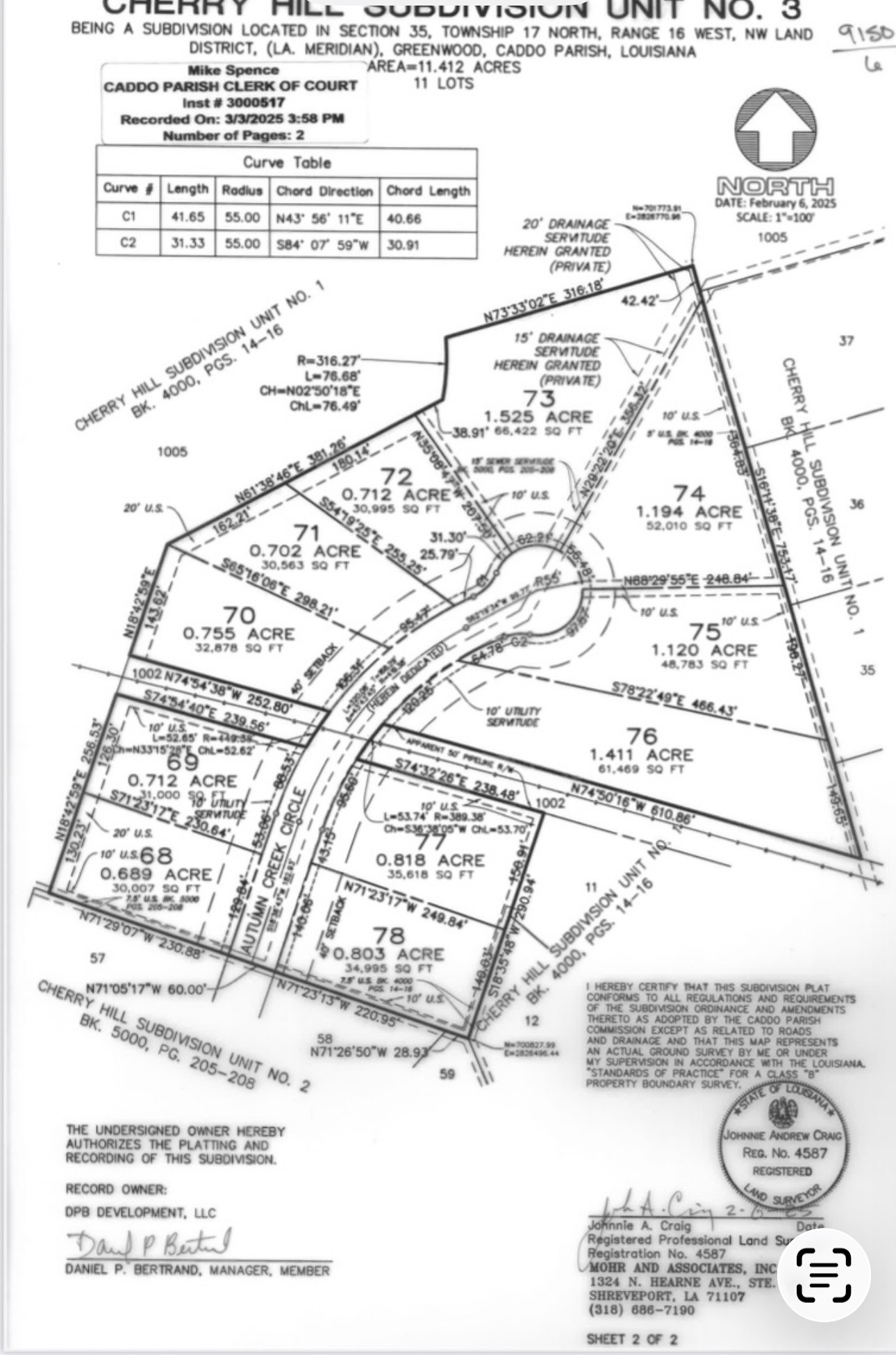 0 ( Lot 71) Autumn Creek Circle Greenwood LA 71033