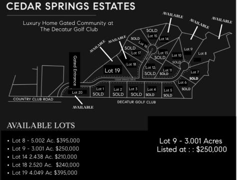 Lot 9 Cedar Springs Drive Decatur TX 76234