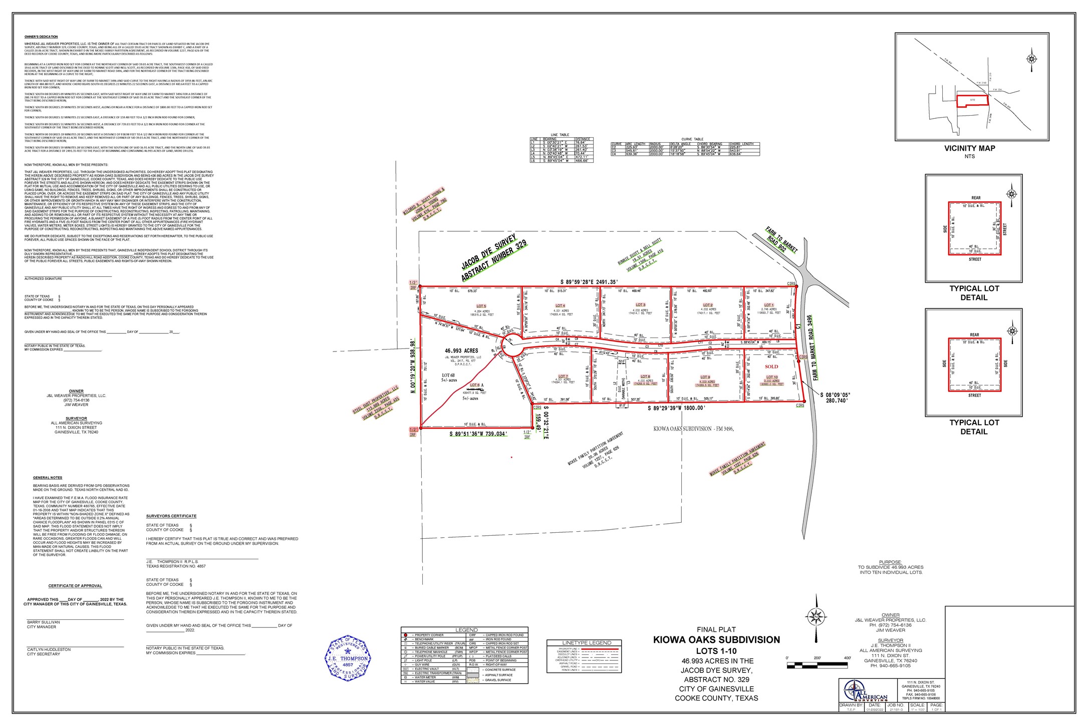 Lot 9 Kiowa Oaks Court Gainesville TX 76240
