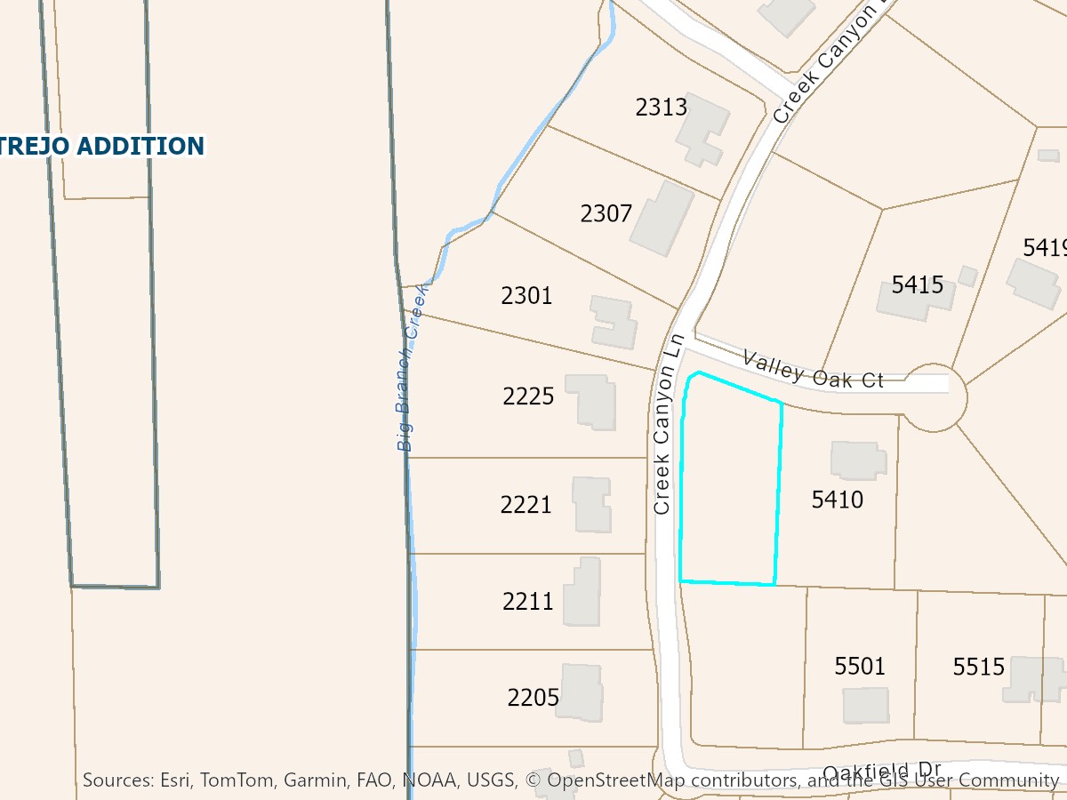 Tbd Valley Oak Court Mckinney TX 75071