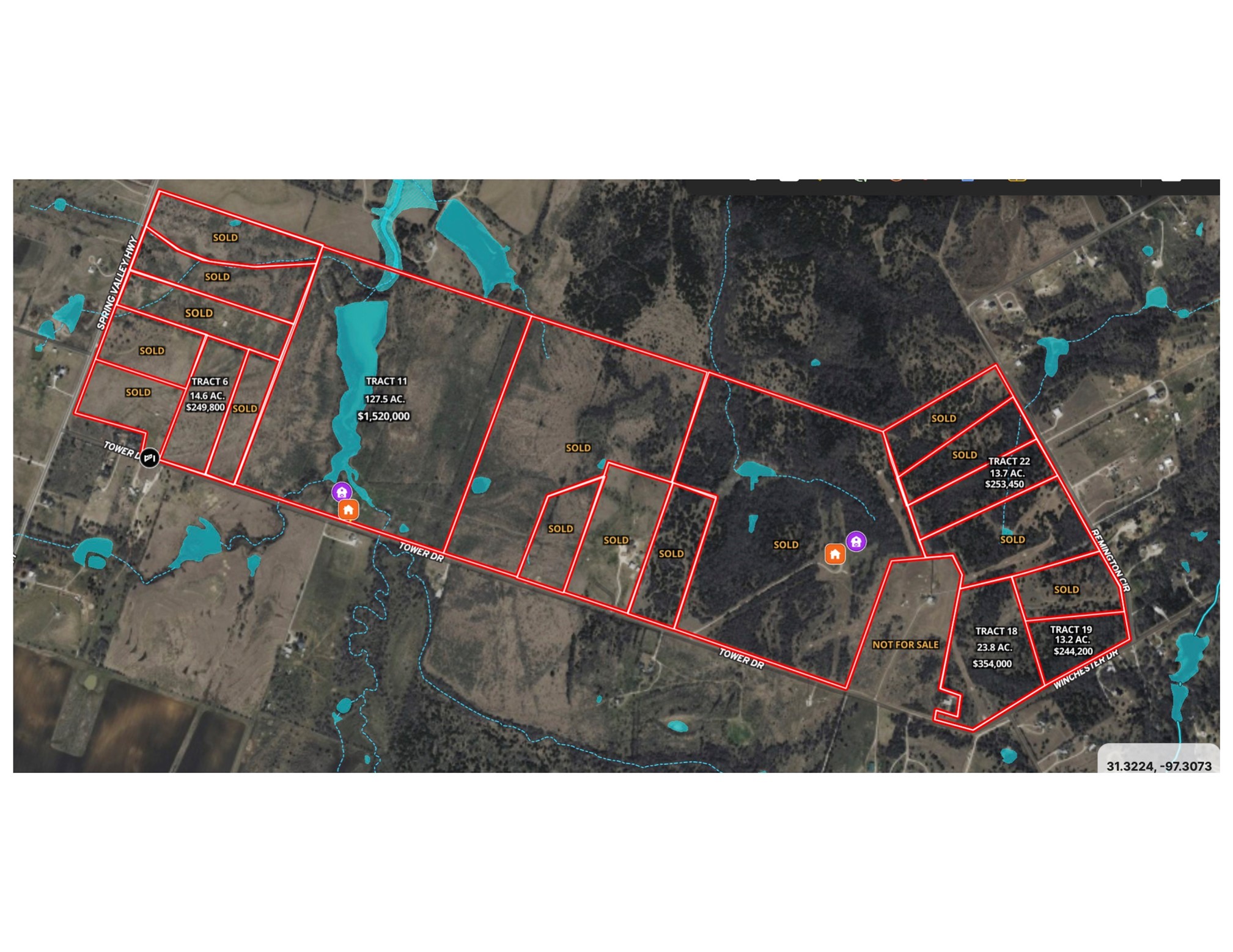 14.6 Ac. Tract 6 Tower Drive Moody TX 76557