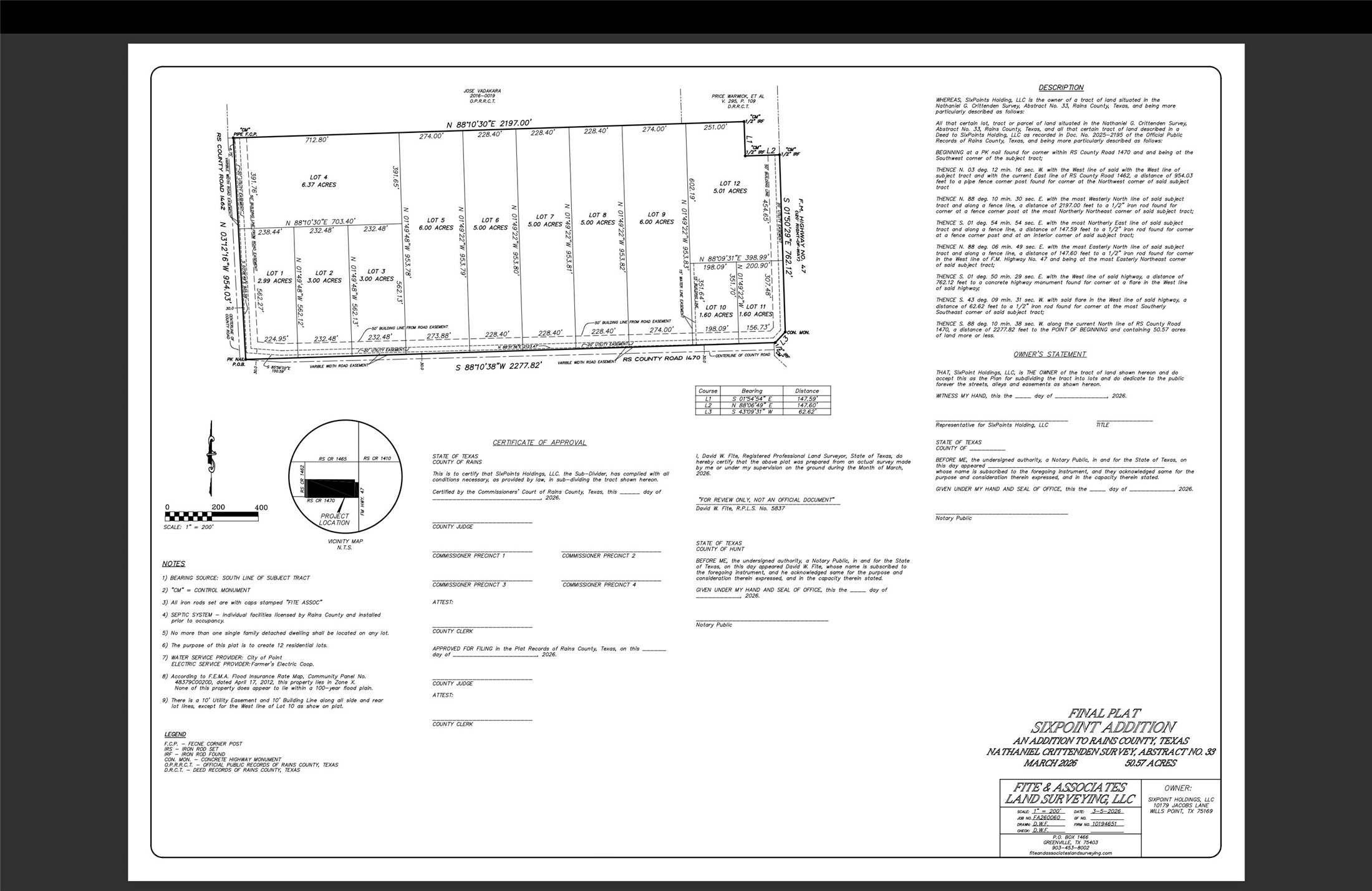 Lot 3 Rs County Road 1470 Point TX 75472